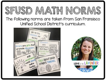 Preview of SFUSD Math Norms Posters