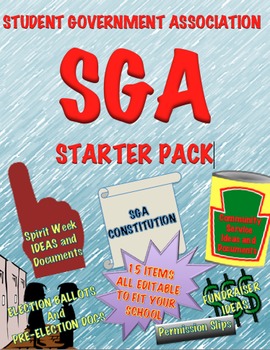 Preview of SGA Student Government Association Packet To Run Your Club