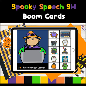 Preview of SH Articulation Halloween Boom Cards - 20 MiniGames with 100 Trials