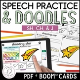 SH CH J Articulation Activities Worksheets Boom™ Cards Spe