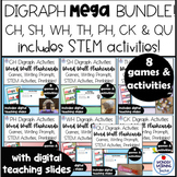SH CH TH WH PH QU and CK Digraph Activities Games Flashcar