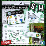 SH Digraph Worksheets and Activities Set  FREEBIE