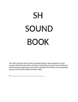 Preview of SH Sound Book