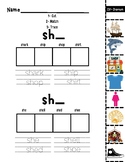SH and CH Digraph- Worksheets and File Folders Mini Bundle