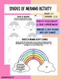 SHADES OF MEANING ACTIVITY