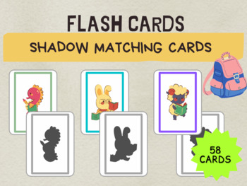 Preview of SHADOW MATCHING CARDS •Fun Matching Game «Find a shadow» • Preschool Matching