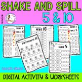 SHAKE & SPILL 5 and 10! Google Slides + Worksheets