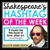 Shakespeare Posters - Hashtag Quotes Bulletin Board Displa