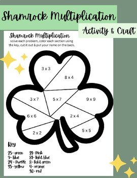 Preview of SHAMROCK MULTIPLICATION | MARCH ACTIVITY