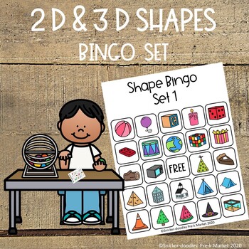 Preview of 2D & 3D SHAPE BINGO