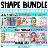 SHAPE BUNDLE | 2d and 3d Shapes | Shape Recognition Activi