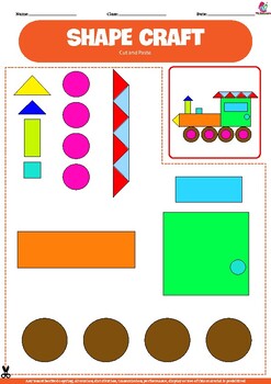 SHAPE CRAFT Shape recognition math counting shapes visual kids ABA ...