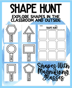 Preview of SHAPE HUNT | EXPLORE SHAPES IN THE CLASSROOM AND OUTSIDE