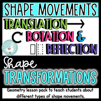 Preview of SHAPE TRANSFORMATIONS!!! Translation, Rotation and Reflection