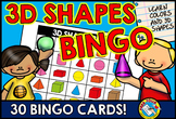 IDENTIFY SOLID 3D SHAPES RECOGNITION BINGO GAME | COLORS K