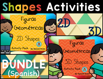 Preview of Shapes Activities BUNDLE (Spanish)