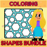 SHAPES COLORING PAGES BUNDLE (Over 75 pages!)