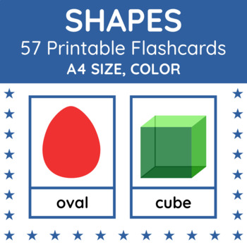 printable shapes flash cards