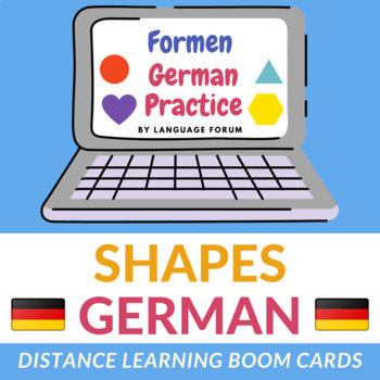 Preview of SHAPES German BOOM Card Shapes | SHAPES German Distance Learning