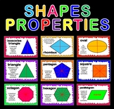 SHAPES PROPERTIES POSTERS TEACHING RESOURCES DISPLAY KS1-4 MATHS