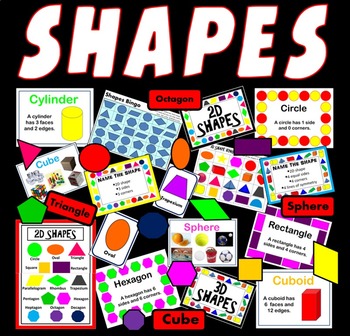 Preview of SHAPES RESOURCES - MATHS NUMERACY KS1, KS2, KS3, KS4 CLASS DISPLAY