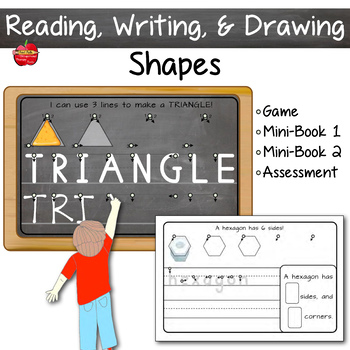 Preview of SHAPES: Read Write Draw & Analyze ~ Leveled & Differentiated Instruction