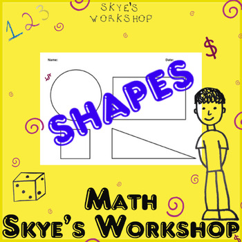 Preview of SHAPES! Simple review and color worksheet!
