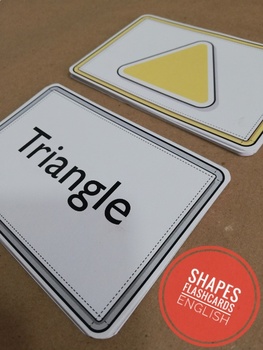 Preview of SHAPES flashcards - English