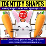 SHAPES with SPRING Theme Task Box Filler for Special Educa