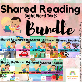 Preview of SHARED READING Sight Word Text BUNDLE