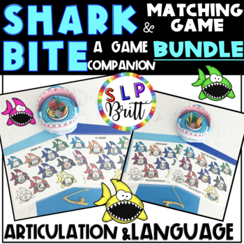 SHARK BITE, GAME COMPANION & MATCHING GAME, ARTICULATION (SPEECH