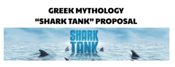 Preview of SHARK TANK Greek Mythology Marketing Project Bundle