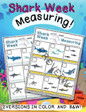 SHARK WEEK MEASURING! [Fun Math activity & no-prep] Summer