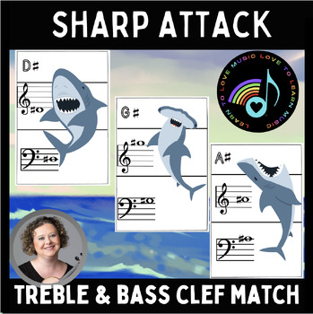 Interactive Music Games - Treble Clef : Shark Attack!