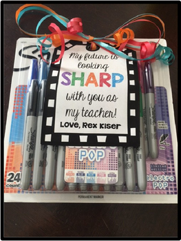 Preview of SHARPIE Editable Gift Tag