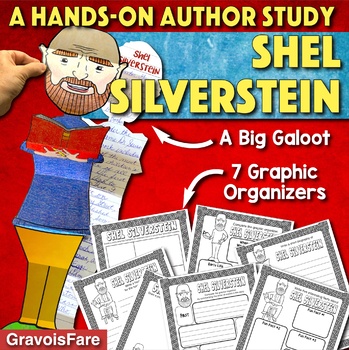 Preview of SHEL SILVERSTEIN AUTHOR STUDY: Activity, Graphic Organizers, Bulletin Board