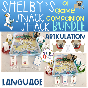 Preview of SHELBY'S SNACK SHACK, GAME COMPANION BUNDLE, ARTICULATION & LANGUAGE THERAPY