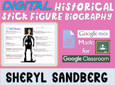 SHERYL SANDBERG - Digital Stick Figure Mini Bios for Women