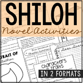 SHILOH Novel Study Unit Activities | Book Report Project