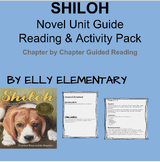 SHILOH:  READING LESSONS NOVEL UNIT STUDY GUIDE