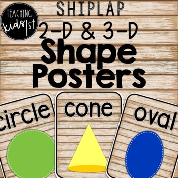 Preview of SHIPLAP 2D and 3D SHAPE POSTERS