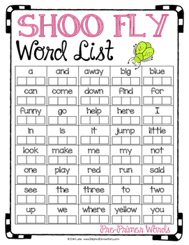 SHOO FLY SWAT! All 220 DOLCH Sight Words by Inspired Elementary | TpT