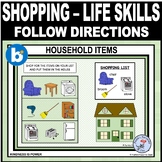 SHOPPING Household Items - Life Skills - Follow Directions