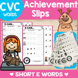 SHORT E CVC WORKSHEETS: Spell, Read & Write | Create a CVC