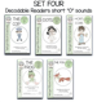 Preview of SHORT O SOUNDS DECODABLE BOOK PACK  7 books with parents guide
