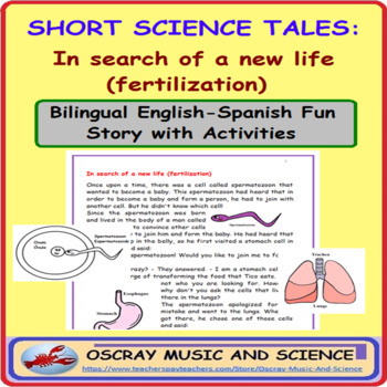 Preview of Fertilization: SHORT SCIENCE TALES for Distance Learning