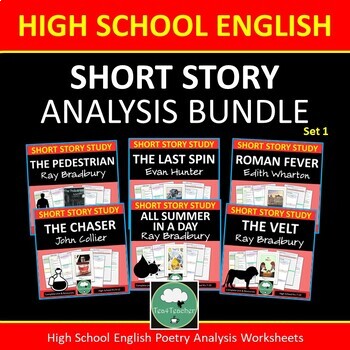 Preview of SHORT STORY Analysis BUNDLE x6