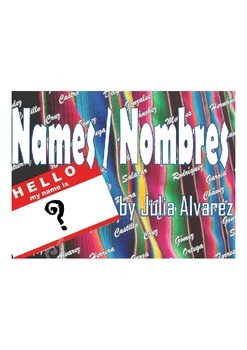 Preview of SHORT STORY "Names and Nombres" by Julia Alvarez IDENTITY UNIT materials