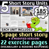 Fun Short Story Reading Comprehension Units! - 5 Full Unit