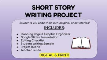 Preview of SHORT STORY WRITING PROJECT: DIGITAL & PRINT (NO PREP)